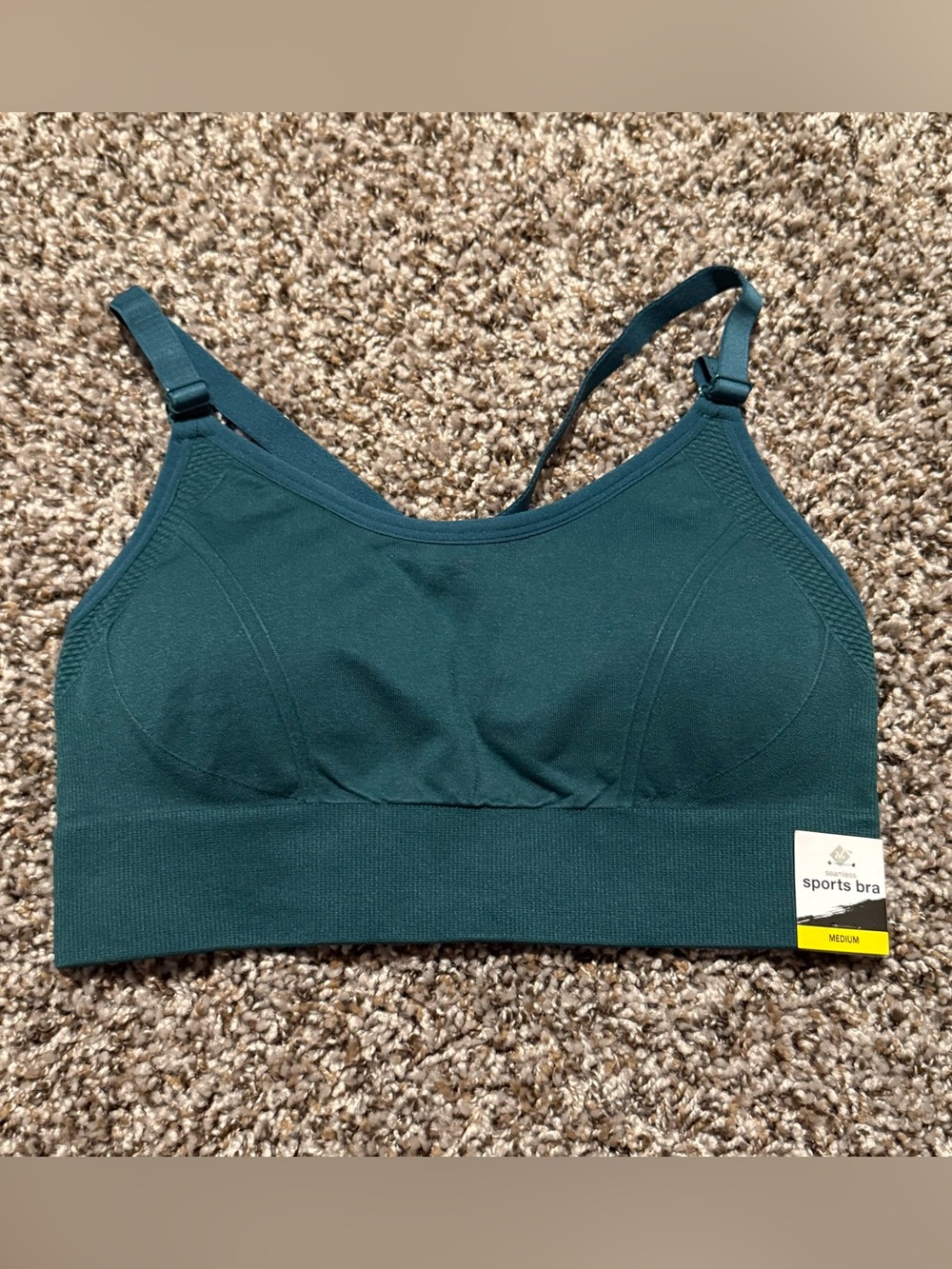 Member’s Mark Medium Sports Bra NWT in Dark Teal